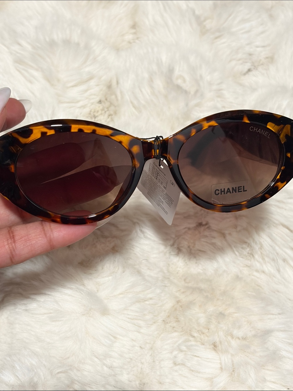 Tortoiseshell Cat Eye Sunglasses - Brown Gradient Lenses